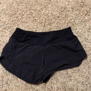 lululemon speed up shorts 2.5 inch black